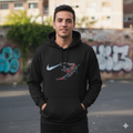 "The Merc’s Strike" Heavyweight Black Hoodie – Urban Warrior Edition