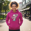 Stronger Together – "Kawaii Muscle" Heavyweight Pink Hoodie